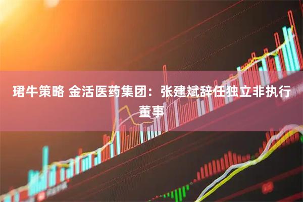 珺牛策略 金活医药集团：张建斌辞任独立非执行董事